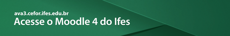 Banner da página Ambientes Virtuais Acesse o Moodle 4