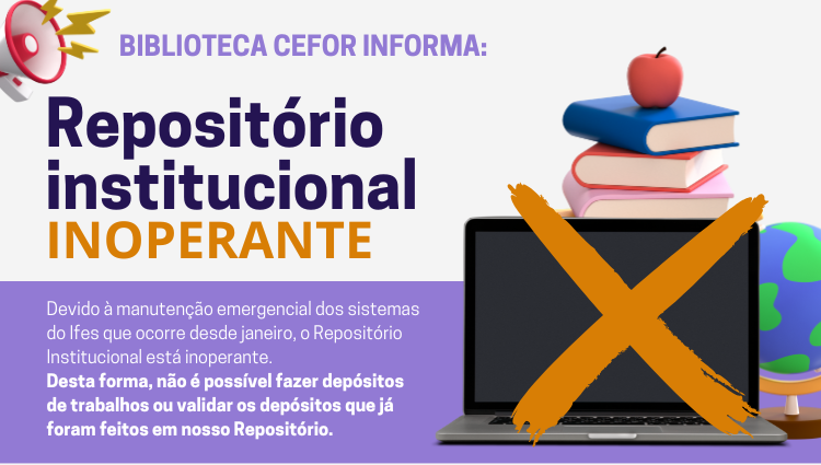 Repositório Institucional está inoperante no momento